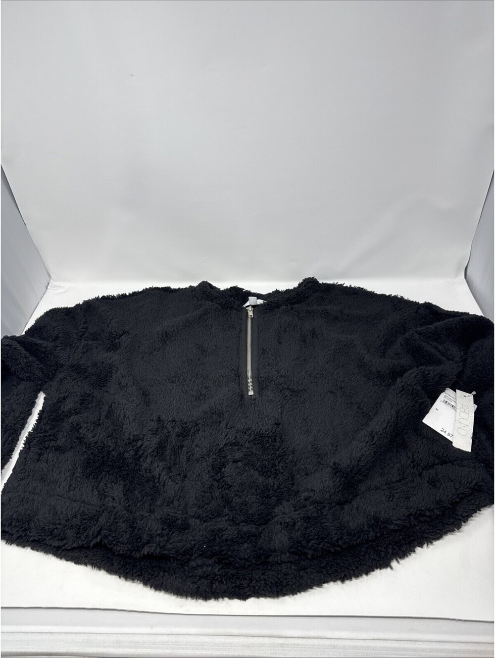 Abound Fluffy Black Jacket Size Medium